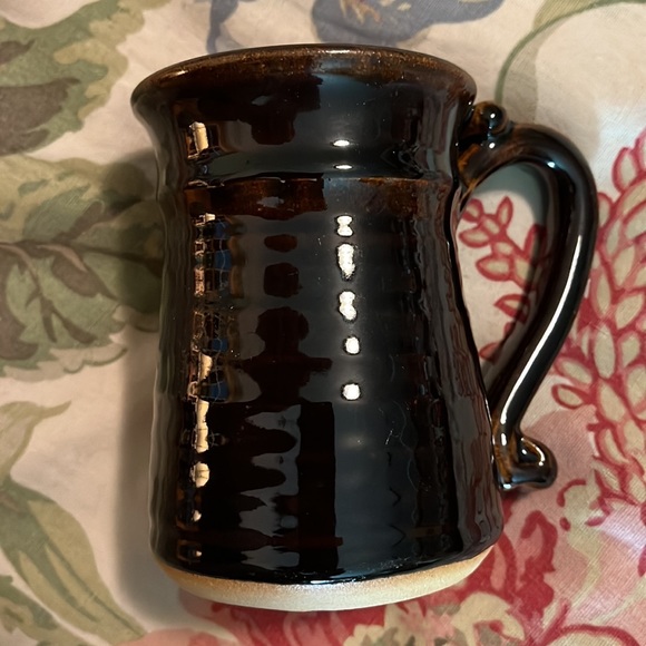 Vtg '74 PETER PETRIE Ugly-Face Pottery Mug Glazed Brown Bearded Man 3D Eye Nose - Picture 8 of 12